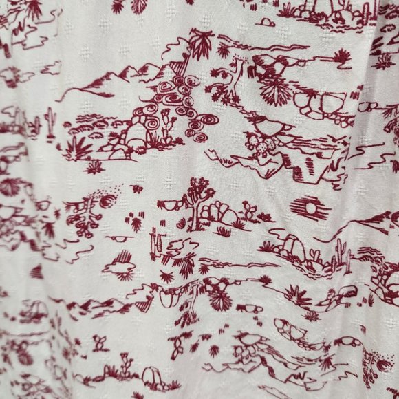 Joe Fresh Men's Size L Graphic Print Short Sleeve Button Up Lightweight Summer - Picture 12 of 14